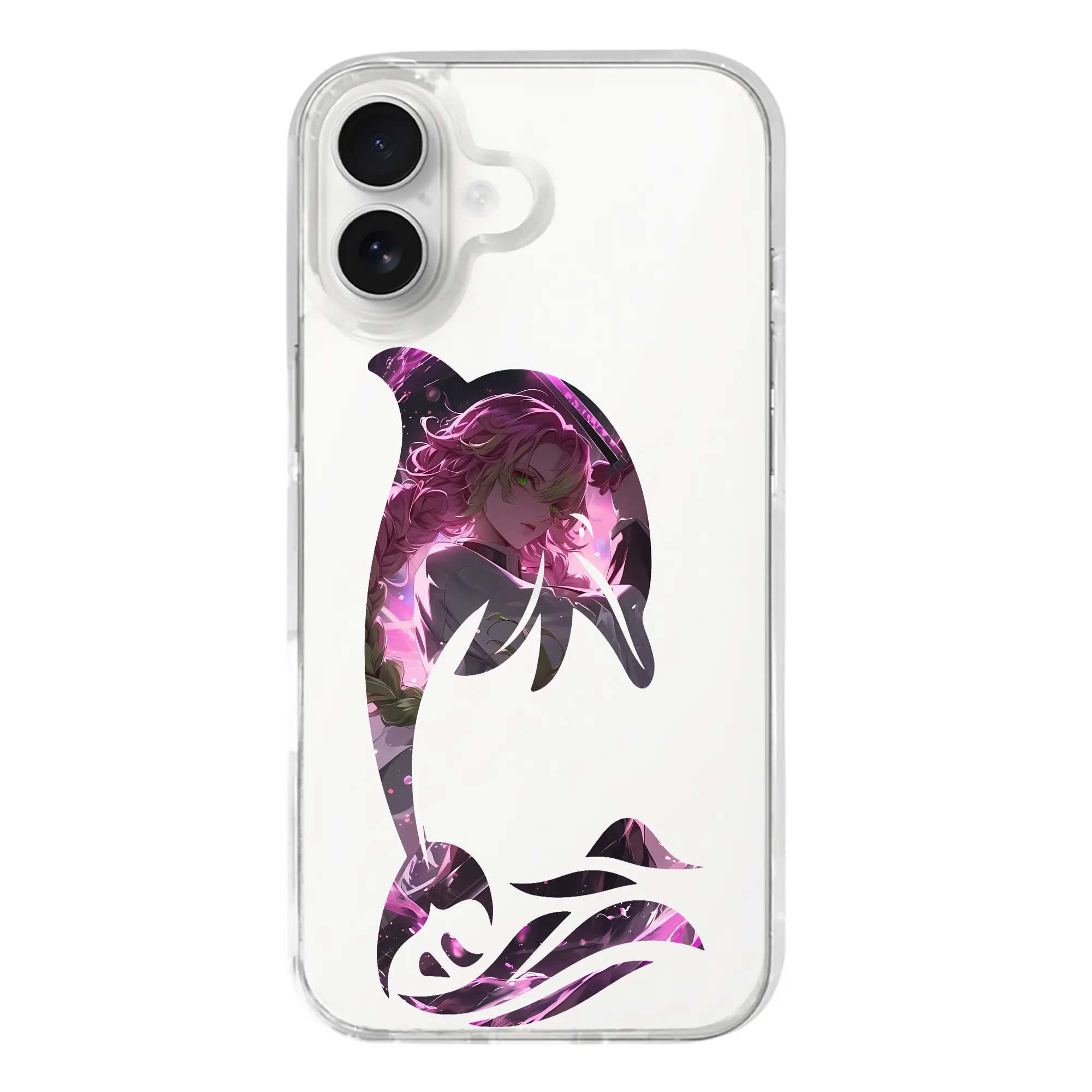 鬼滅の刃 グッズ,甘露寺 蜜璃 - iPhone 17シリーズ 透明スマホケース – 薄型・耐衝撃・精密フィット保護カバー